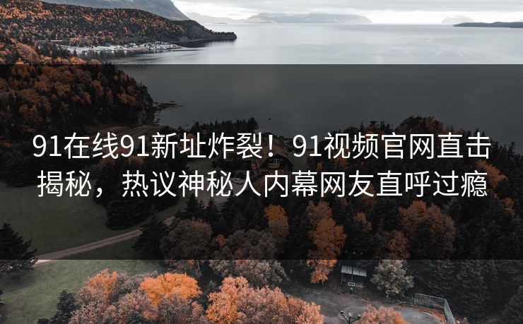 91在线91新址炸裂！91视频官网直击揭秘，热议神秘人内幕网友直呼过瘾