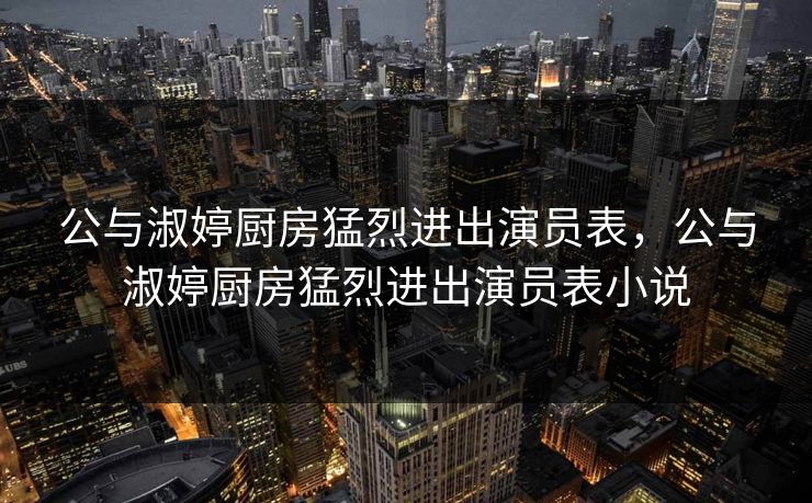 公与淑婷厨房猛烈进出演员表，公与淑婷厨房猛烈进出演员表小说